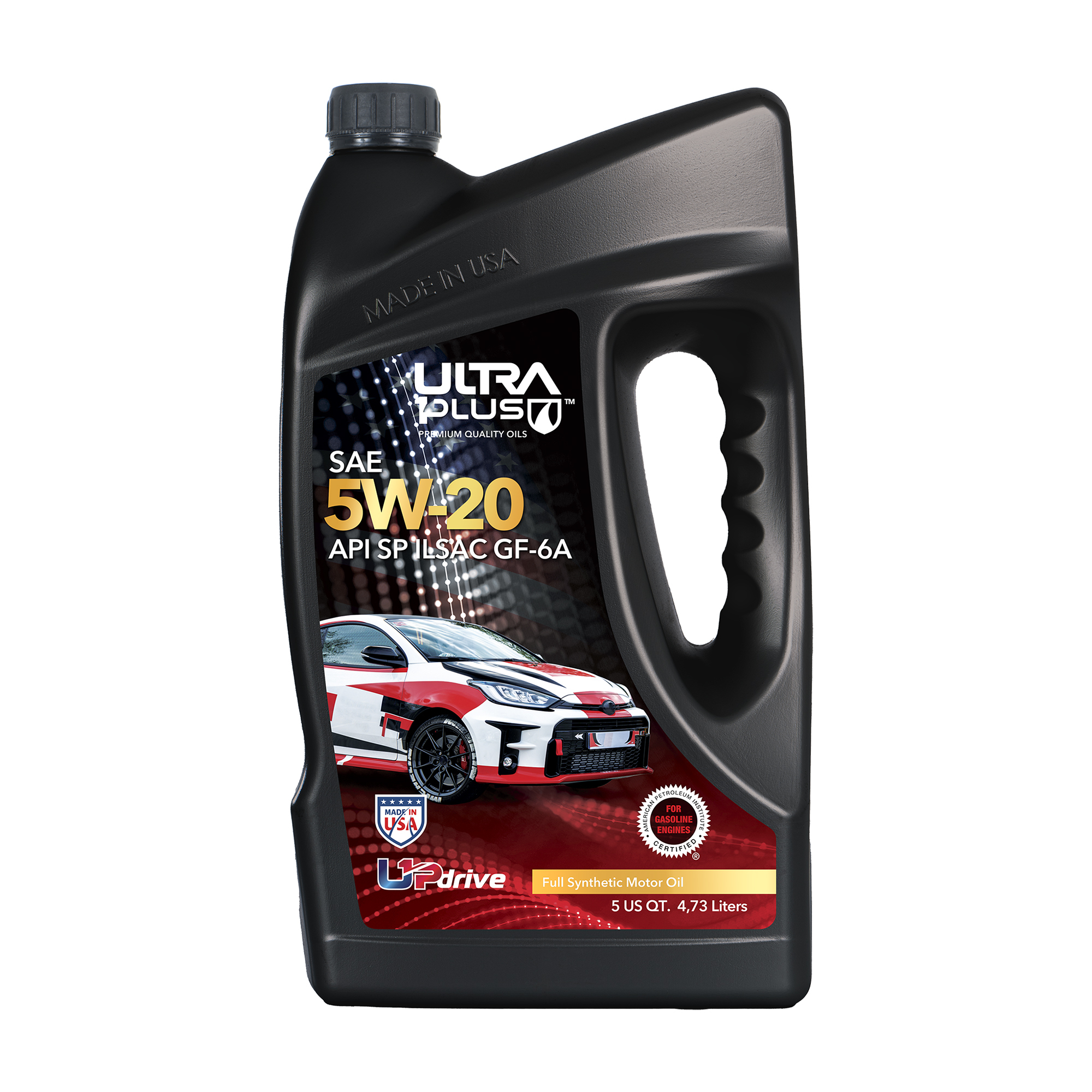 Ultra1Plus Full Synthetic Motor Oil - 5W-20, API SP, ILSAC GF-6A, 5-Qt., Model# UL102